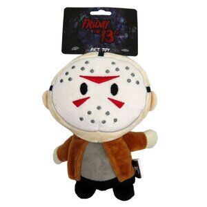 Friday the 13th Jason Voorhees Plush Squeaker Dog Toy 9inHorror Halloween NEW